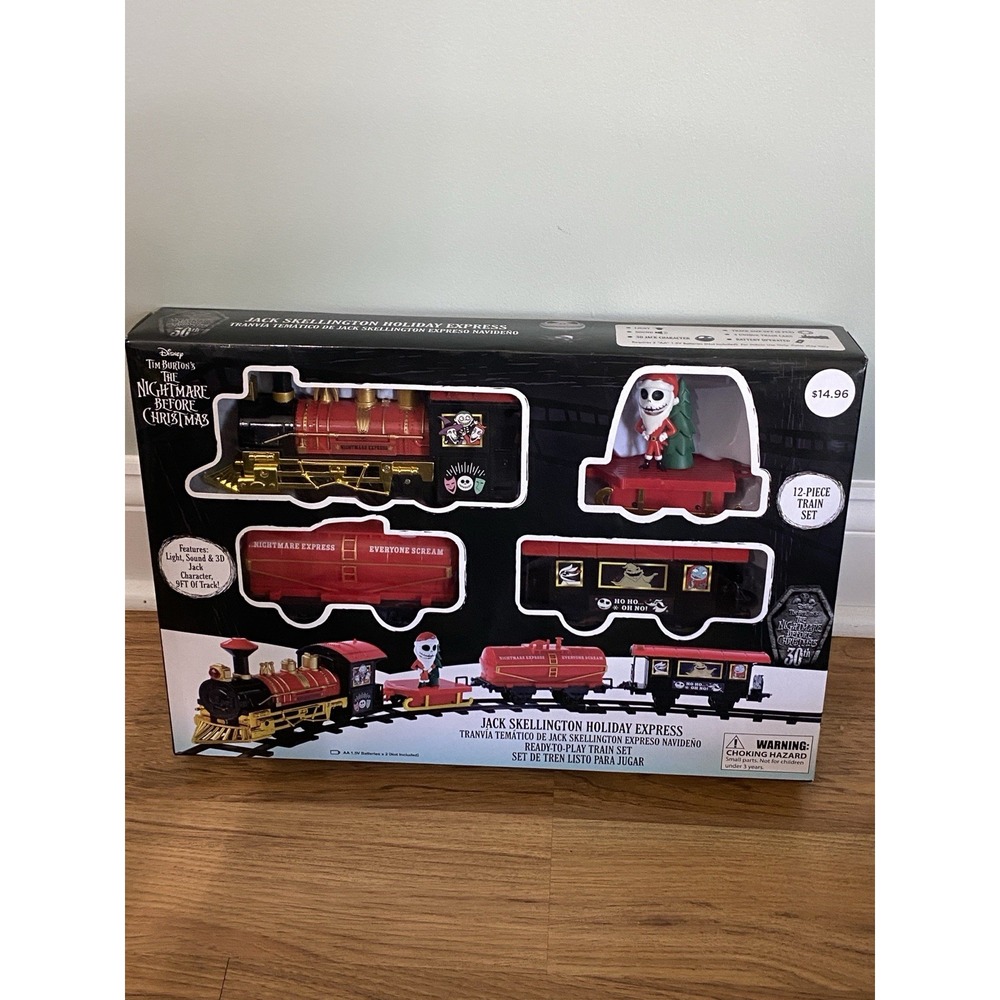 The Nightmare Before Christmas Train Set 2023 Jack Skellington Sally Zero NEW